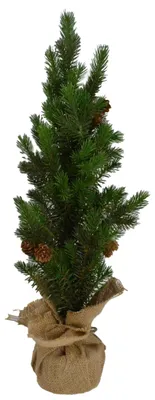Produktbild von B&S Mini Weihnachtsbaum Kunstbaum im Jutesack 60 cm