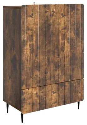 Obrázek produktu pro Komoda vidaXL, barva kouřová dubová, rozměry 66 x 34,5 x 97 cm, materiál: dřevovláknitá deska