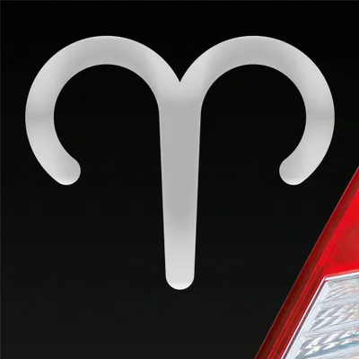 Produktbild von Auto Aufkleber Widder Aries Sternzeichen Sterne Horoskop 12x10 cm Silber Sticker Heckscheibenaufkleber