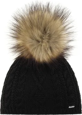 Produktbild von Eisbär Nelia Lux Mütze für Damen mit Bommel, Größe:Einheitsgröße, Farbe:Schwarz