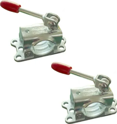 Produktbild von 2 x ALKO Klemmhalter Ø 48 mm Guß mit Kipphebel Klemmschelle für Stützrad / Stützen