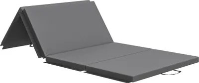 Produktbild von HOMCOM Trainingsmatte, Faltbare Fitnessmatte Sportmatte mit Griffen Grau