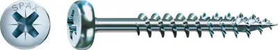 Produktbild von SPAX Universalschraube, 5 x 90 mm, 200 Stück, Teilgewinde, Halbrundkopf, Kreuzschlitz Z2, 4CUT, WIROX - 0231010500905