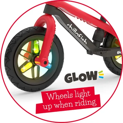 Produktbild von Chillafish BMXie Glow (12 Zoll Laufrad, verstellbare Höhe, Olive) CPMX04RED