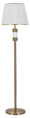 Immagine prodotto di Lampada da terra Whity Glam in metallo ottone e tessuto bianco Ø41x160 cm