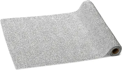 Produktbild von 24x Metallischer Läufer, Silber, 0,36 x 3 m