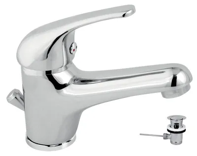 Produktbild von Waschtischarmatur mit Metallauslauf Titania Iris Chrom