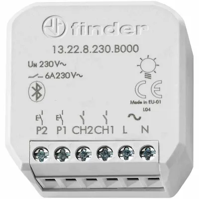 Zdjęcie produktu dla Finder TYPE 13.22, Przekaźnik wielonapięciowy, Biały, Metal, 10 m, 250 V, 16 A