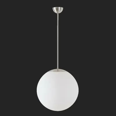 Produktbild von OSMONT ADR68824 ADRIA P3 Hängeleuchte aus Glas, Edelstahl gebürstet / weiß, Schutzart IP40, 4000 K, 27 W LED-Notbeleuchtung, kombiniert, 1 Stunde