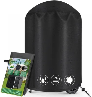 Zdjęcie produktu dla Wodoodporny pokrowiec na grill 77 x 90 cm z tkaniny Oxford – okrągły pokrowiec na grill gazowy
