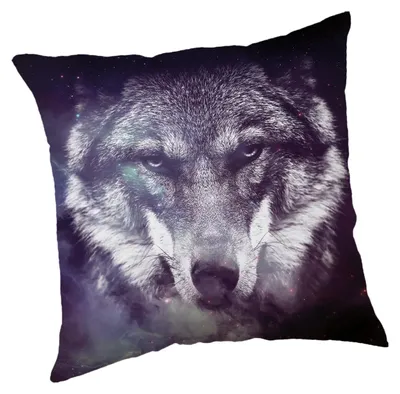 Produktbild von Wolf Kissenbezug: Mystery Tier Kissen - 45cm x 45cm