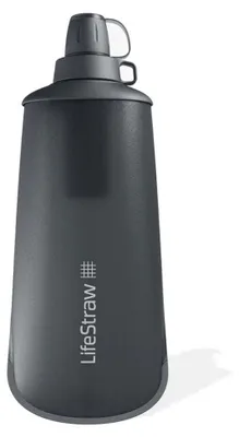 Obrázek produktu pro Skládací láhev LifeStraw Peak Serie, Faltbare Flasche Mountain Grey, 1 litr