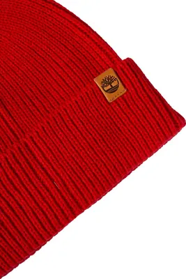 Image de TIMBERLAND - Men's ribbed beanie with logo label  - Size One size