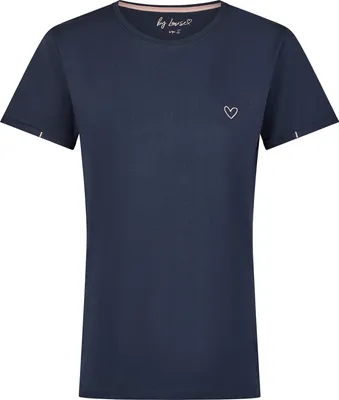 Produktbild von by Louise Damen-T-Shirt mit Herz marine 3XL