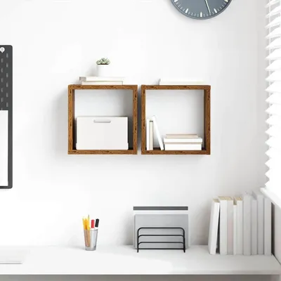Produktbild von Maison Exclusive - Wandregale mit Regal Wandmontiert Altholz Holzwerkstoff