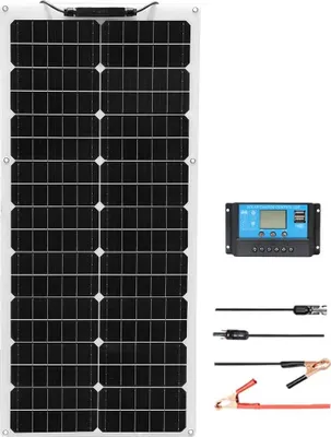 Obrázek produktu pro Solární panel, přenosný, vysoká účinnost, 12V 50W solární sada