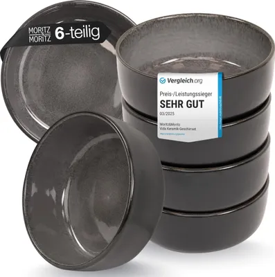 Produktbild von Moritz & Moritz VIDA anthrazit Müslibowl 6 tlg.