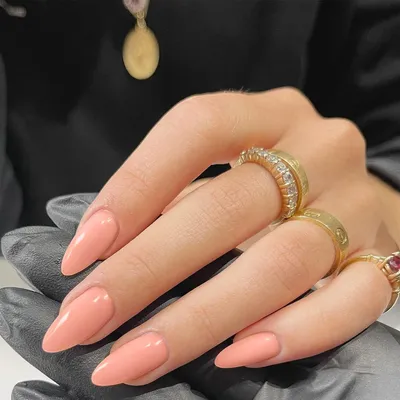 Productafbeelding van Kunstnagels, amandelvorm, koraalroze, gel, 24 stuks
