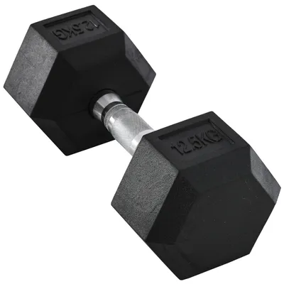 Produktbild von HOMCOM Hexagon Kurzhanteln Gusseisen Hanteln Griff gerändelt  1 x 12,5 KG