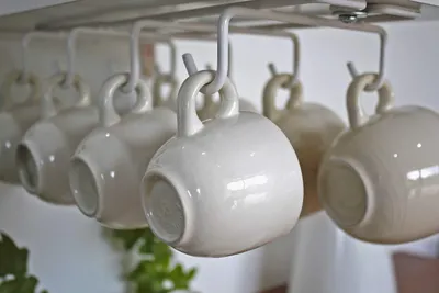 Obrázok produktu pre Držiak na tašky s 8 háčikmi, vhodný do kuchyne a na nábytok