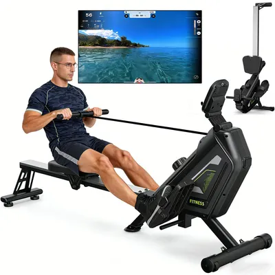 Produktbild von VOWVIT Rudermaschine magnetisch, 16 Widerstandsstufen, leise, App, bis 160 kg