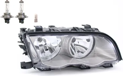 Produktbild von Scheinwerfer passend für BMW 3er E46 02/1998-08/2001 Rechts Leuchtmittel 63126908216 6908216 Johns