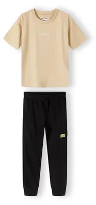 Image de Ensemble de jogging Minoti, noir, taille 110, pour garçons