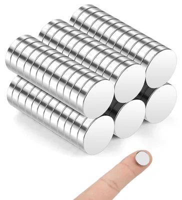 Productafbeelding van 80 kleine magneten, koelkastmagneten (12 x 3 mm), extra sterke magneten voor magnetische borden, whiteboards, prikborden en knutselprojecten