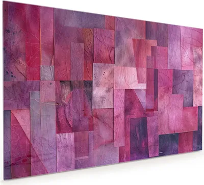 Produktbild von Küchenrückwand Spritzschutz Glas mit Motiv Abstrakte Blaetter 40 x 40 cm