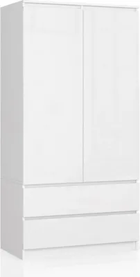 Obrázek produktu pro Akord Skříň bílý lesk 90x51x180 cm