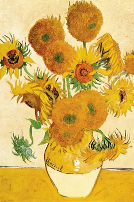 Produktbild von Vincent Van Gogh Kunstdruck Bild - Vierzehn Sonnenblumen In Einer Vase, 1888 (180 x 120 cm)