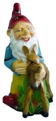 Image de Nain Figure Jardin Statue Sculpture Figures Décoration Nouveau Deko 74 cm