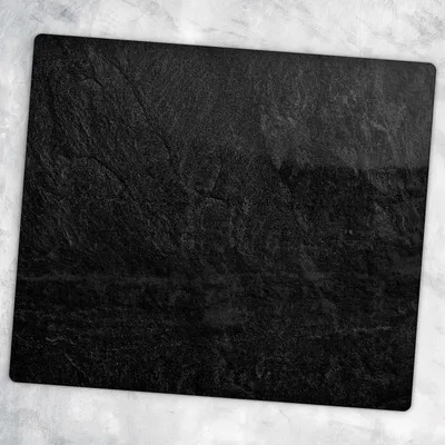Produktbild von Glas-Herdabdeckplatten Glaskeramikkochfeld-Abdeckung Spritzschutz Glas 60 cm x 52 cm - Schwarzer Stein