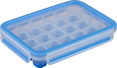 Produktbild von emsa Eiswürfeldose CLIP & CLOSE transparent blau
