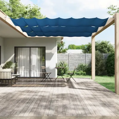 Obrázek produktu pro vidaXL Vertikální markýza modrá 140x1000 cm Oxford Fabric