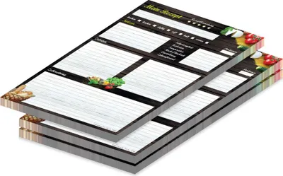 Produktbild von PRICARO Rezeptblock "Mediterran", A4, 25 Blatt, 3 Stück