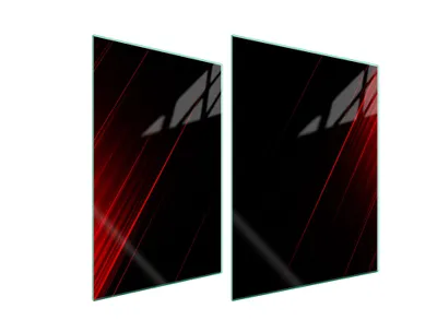 Produktbild von Glasschutzplatte Für Herd 70X52 Schwarz