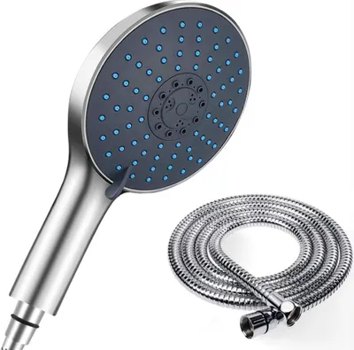 Produktbild von Handbrause, Duschkopf, mit 1.5m Schlauch, Duschbrause, Brausekopf, 7 Dusche Modi, Wassersparend Mit Druckerhöhung