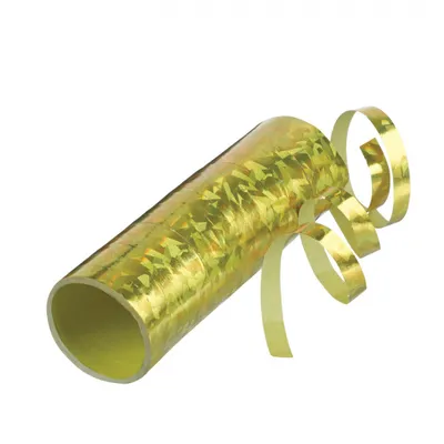 Obrázok produktu pre Stužky 7 mm x 4 m holografia zlatá