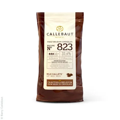 Produktbild von Callebaut Chocolate Milk Callets - 823 - 1 kg najjemnejšej plnotučnej čokolády z Belgicka
