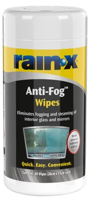 Productafbeelding van Rain-X anti-condens doekjes voor auto voorruiten - 40 stuks.