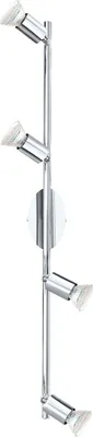 Produktbild von Eglo LED Wand- & Deckenstrahler Rosaro 1 Chrom 4 x 3W GU10 960lm warmweiß 3000K schwenkbar
