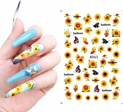 Obrázek produktu pro Nail Art Nálepka vzor SONNENBLUMEN