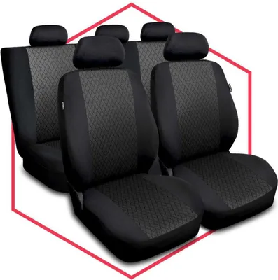 Produktbild von Autositzbezüge Universal Schonbezüge Sitzauflage PKW Schonbezug Polyester Grau
