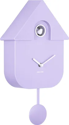 Produktbild von Karlsson - Wanduhr Modern Cuckoo - Sanftes Lila - 8.5x21.5x41cm