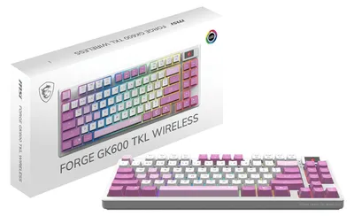 Image de MSI FORGE GK600 TKL Violet, wireless