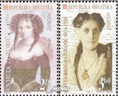 Produktbild von Briefmarken Kroatien 1996 Mi 375-376 (kompl.Ausg.) postfrisch Berühmte Frauen