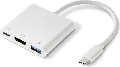 Immagine prodotto di Adattatore Renkforce RF-4366444 [1x spina USB-C® - 1x presa HDMI, presa USB 3.2 Gen 1 A (USB 3.0), presa USB-C®] Bianco
