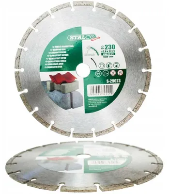 Productafbeelding van STALCO 230 mm premium diamantzaagblad met segmenten