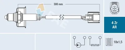 Produktbild von FAE Lambdasonde für MAZDA MX-5 III (NC) 75644